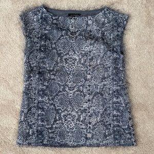 Banana Republic snake print blouse